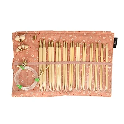 Afbeelding van Seeknit Shirotake verw. rondbreinaaldenset STD roze.