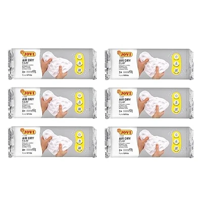 Afbeelding van Jovi Modelleerpasta Air Dry 6 stuks, wit, 3 kg (P85/6)