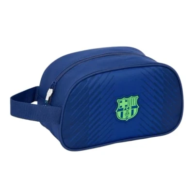 Afbeelding van Safta FC Barcelona Navy Blue Toilettas voor kinderen, middelgroot, met handvat, kindertoilettas, aanpasbaar aan de wagen, eenvoudige reiniging, comfortabel en veelzijdig, kwaliteit duurzaamheid, 26