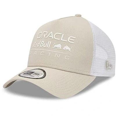 Afbeelding van New Era A Frame Snapback Trucker Cap Red Bull Racing Stone, Beige, One size
