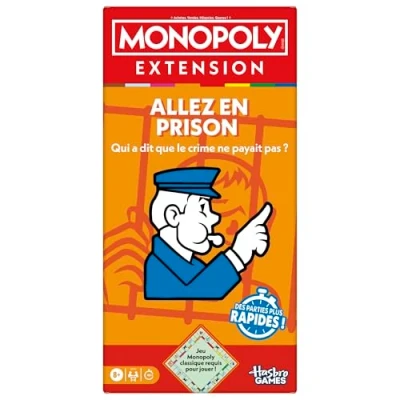 Afbeelding van Monopoly Go to Jail Expansion, maakt het klassieke spel leuker en sneller, bordspellen,...