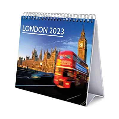 Afbeelding van Grupo Erik CS23014 Kalender 2023 London Bureaukalender 12 maanden met fsc certificaat, Desk Calendar