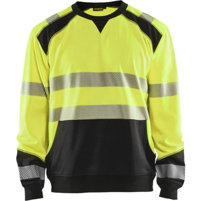Afbeelding van Blaklader Sweatshirt High Vis 3541 2528 Geel/Zwart L