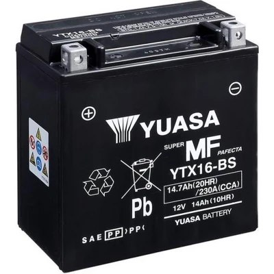 Afbeelding van Yuasa YTX16 WC YTX 12V 14.7Ah AGM Motor Accu 5050694044113
