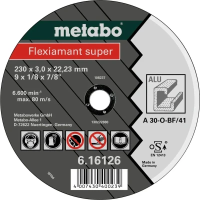 Afbeelding van Metabo Accessoires Doorslijpschijf Ø 230x3,0x22,2 non ferro Flexiamant 25 stuks 616126000