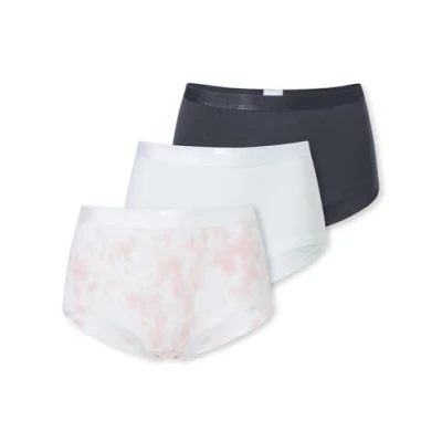Afbeelding van Schiesser 3PACK Onderbroeken, Dames, Maat: 164, Graphit weiss rosa