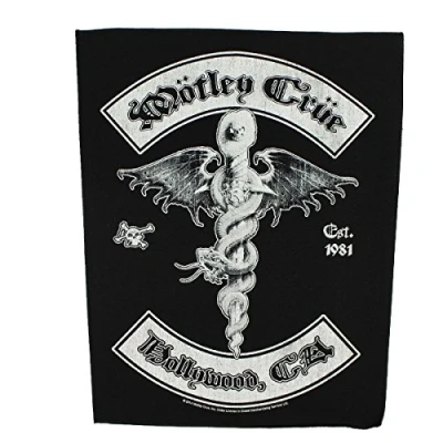 Afbeelding van Motley Crue Hollywood Rugpatch Zwart