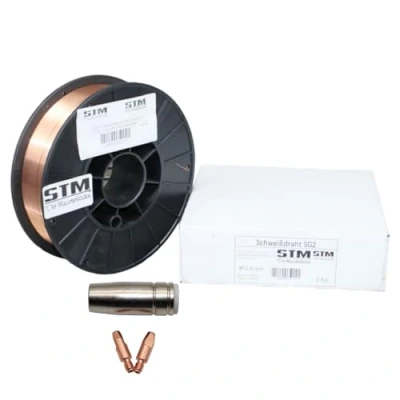 Afbeelding van STM Schweißtechnik Lasstaaf met afgeschermd gas SG2 0,8 mm CO2 G3Si1 MIG/MAG 0,5 5 kg D100 D200 (D200 5,0 kg)