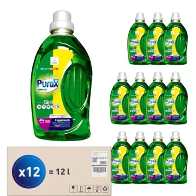 Afbeelding van PUROX UNIVERSAL (34 WL) reinigingsgel in PET wasmiddel 1 l multipack 12 stuks
