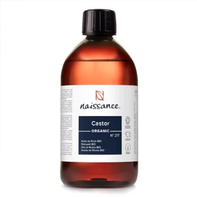 Afbeelding van Naissance Ricinusolie (Castor Olie) BIO (nr. 217) 450ml Gecertificeerd Biologisch, Ongeraffineerd, Veganistisch, Hexane Free, Geen GGO