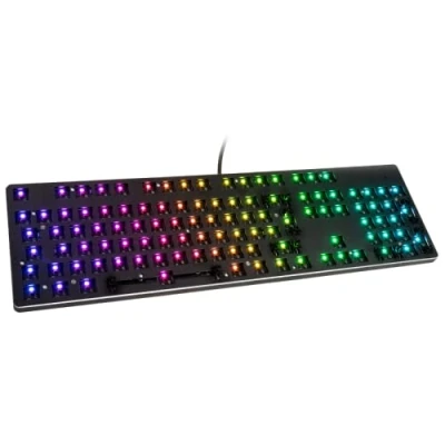 Afbeelding van Glorious PC Gaming Race GMMK toetsenbord van normaal formaat met Barebones ISO indeling