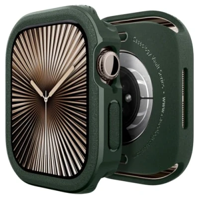 Afbeelding van Caseology Vault Case Compatibel met Apple Watch 10 (46 mm) Midnight Green