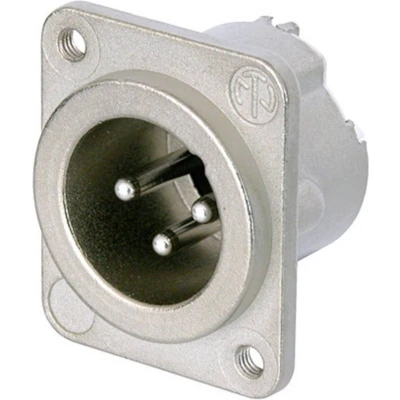Afbeelding van Neutrik NC3MD LX M3 XLR connector Flensstekker, contacten recht Aantal polen: 3 Zilver 1 stuk(s)