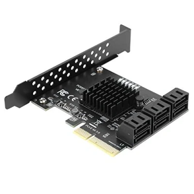 Afbeelding van PCIE SATA uitbreidingskaart, 6 poorts Naar adapter voor Desktop pc SATA3.0 Harde Schijf 6G PCI E3.0 GEN3 4X Interface hubadapter