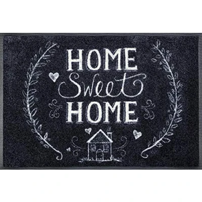 Afbeelding van wash+dry by Kleen Tex Mat Chalky Home Inloopmat, met quote, antislip, wasbaar