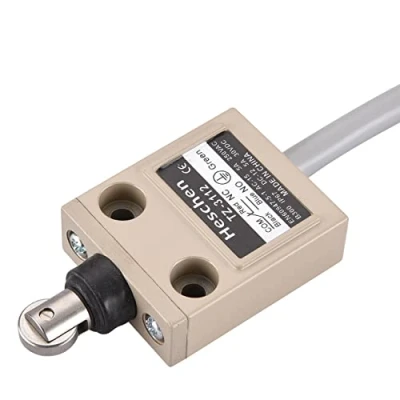 Afbeelding van Heschen Compacte voorbedrade eindschakelaar TZ 3112 verzegelde Roller Plunger SPDT NO + NC Momentary AC 250V 5A IP67 waterdicht