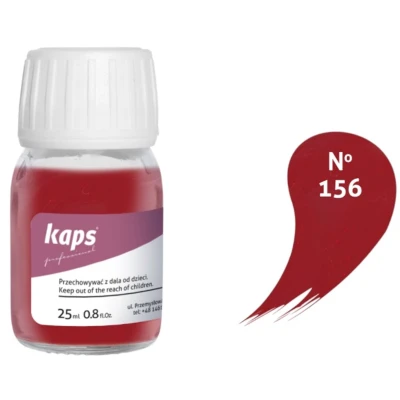 Afbeelding van Kaps super color leer &amp; kunstleer verf inc.cleaner (156) Kersenrood 25ml