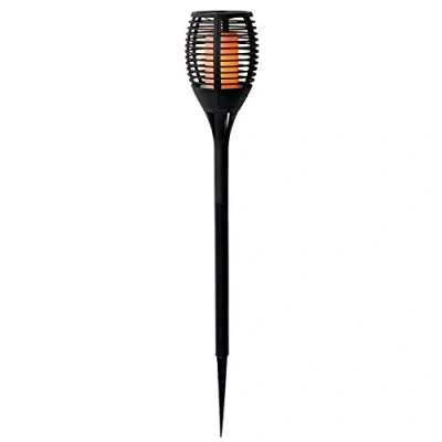 Afbeelding van Lifetime Solarlamp Dansende Vlam 72 LED&#039;s Zwart