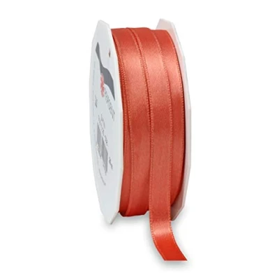 Afbeelding van Präsent Satijnen lint levend koraal 10 mm breed, 25 m lengte, Taupe, width, length, Bagage riem