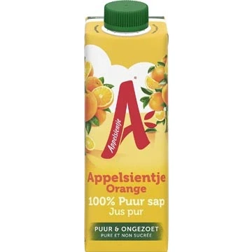 Afbeelding van Appelsientje sinaasappelsap 33 cl, pak van 8 drankkartons