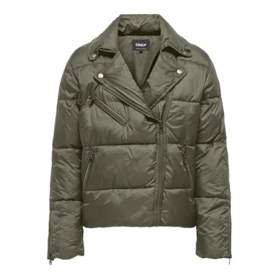 Afbeelding van ONLY Onlvanilla Puffer OTW gewatteerde bikerjas, Bruin, XS, dames, XS