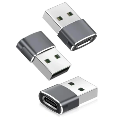 Afbeelding van Basesailor USB C Buchse zu Stecker Adapter 3 Pack,Typ A Netzteil Ladegerät für iPhone 14 15 16 Pro Max,iPad 10 11 Mini 6 Air,Apple Watch 7 8 9,Samsung Galaxy S24 S23 A54 Plus Ultra,Carplay