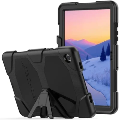 Afbeelding van TECHGEAR G SHOCK Hoesje past op Samsung Galaxy Tab A9 Plus 11 inch 2023 (SM X210 / SM X215) Stoer Robuust pantser Schokbestendig Impact Survival Stand Case Kinderen Scholen Bouwers Workman