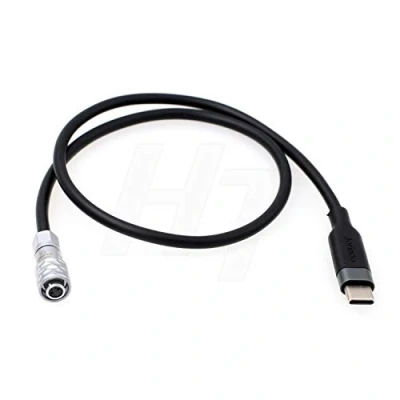 Afbeelding van HangTon 12 V USB C Power Kabel voor PD Bank/DJI RS2 naar Blackmagic Ontwerp BMPCC Pocket Cinema Camera 4 K 6 Pro 45 cm