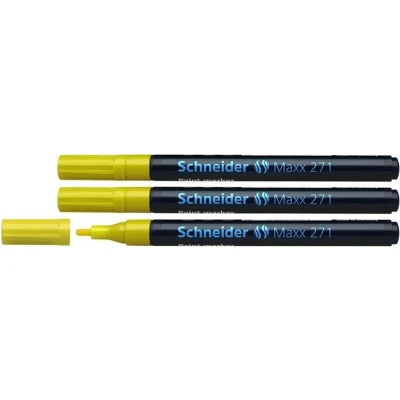Afbeelding van Schneider lakmarker Maxx 271 1 2 mm geel 3 stuks S 127105