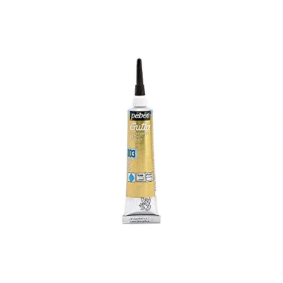 Afbeelding van Pebeo 20 ml Setasilk Zijde Schilderij Gutta Buis Op Waterbasis, Goud