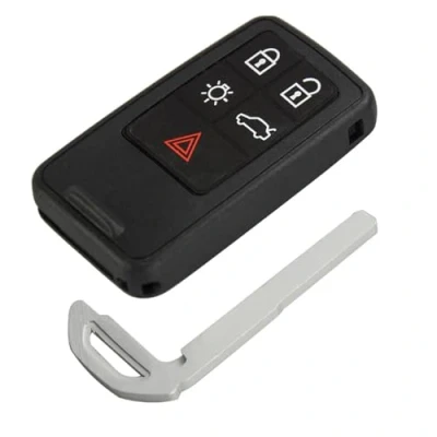 Afbeelding van Sleutelbehuizing voor smartcar, vervanging Volvo S60, V60, V70, S80, XC70, XC60, 2008 2017, 5 toetsen, afstandsbediening