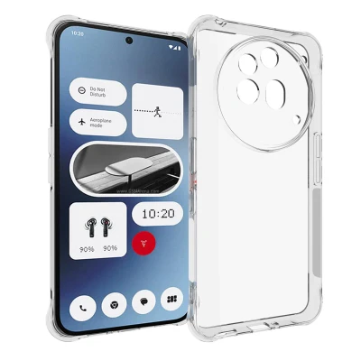 Afbeelding van Nothing Phone (3a) Pro Hoesje Siliconen en TPU (zacht) imoshion Backcover/Softcase Transparant Telefoonhoesje
