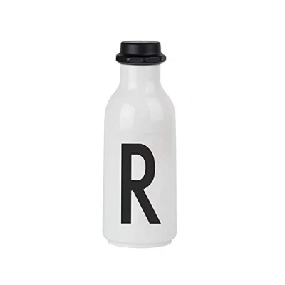 Afbeelding van Design Letters Unisex volwassenen 20202500R waterfles, wit, letter R