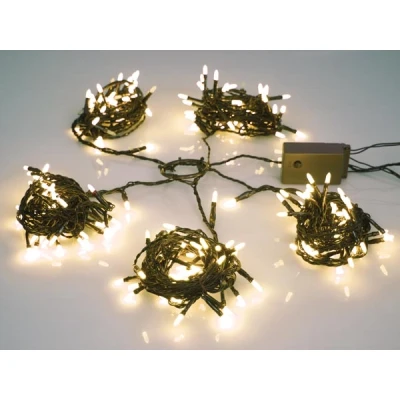 Afbeelding van Speed Light LED 220 leds warmwit groene kabel modulator 24 V (voor bomen tot 180 cm)