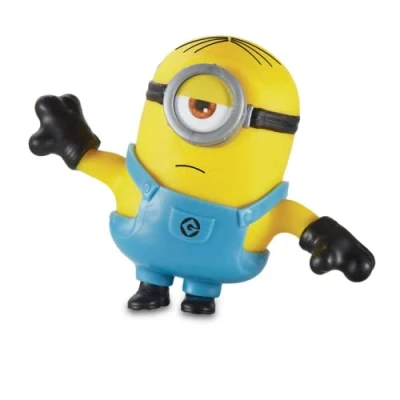Afbeelding van Stretch Minions Mini Stuart, elastische pop, rekbaar, klein filmfiguur, buigt, gedraaid en keert terug naar zijn oorspronkelijke vorm, jongens meisjes vanaf 5 jaar, beroemd (TR500000)