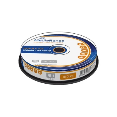 Afbeelding van MediaRange MR453 DVD+R blanks (4,7 GB, 16 x snelheid, 10 spils)