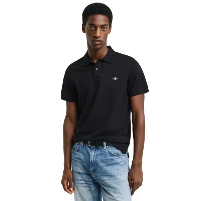 Afbeelding van GANT REG Shield Poloshirt, Heren, Maat: Small, Black