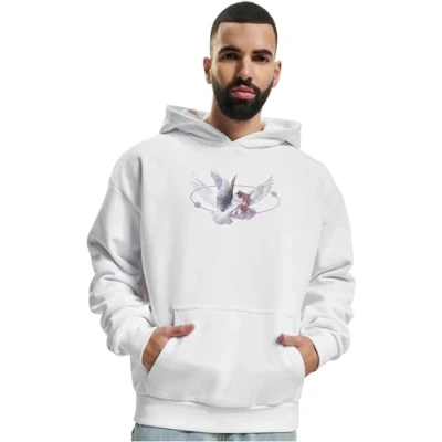 Afbeelding van Upscale by Mister Tee VIVE LA Liberte Oversize Hoodie, Heren, Maat: XS, White