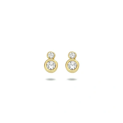 Afbeelding van 14K Geelgouden oorknoppen zirkonia 4028183
