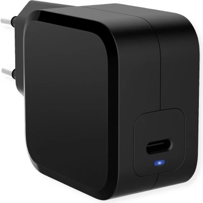 Afbeelding van VALUE USB oplader met eurostekker, 1 poort (Type C PD), 45W