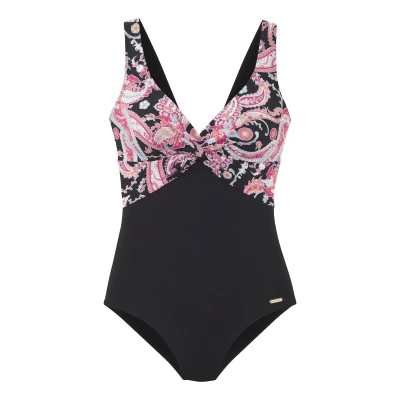 Afbeelding van NU 20% KORTING: Sunseeker Badpak PALINA in paisleyprint en met shaping effect