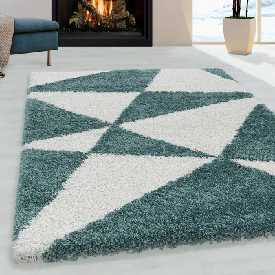 Afbeelding van Hoogpolig vloerkleed Tuggy Blauw 280x370cm Adana Carpets
