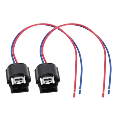 Afbeelding van OTOTEC 2 pins dynamo reparatie plug harnas connector, ABS kunststof, compatibel met Bosch, PL17 WL2, 15cm lood, stuks