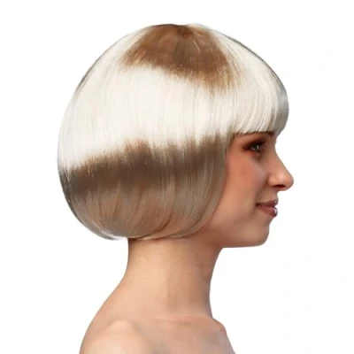 Afbeelding van Boland Pruik Cabaret platinumblond Blond Steil Kort Vrouwen Can Glitter and Glamour