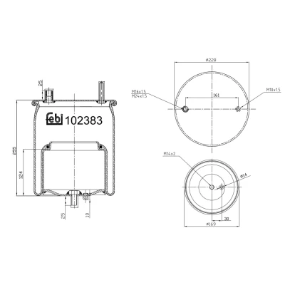 Afbeelding van Febi Bilstein Veerbalg 102383