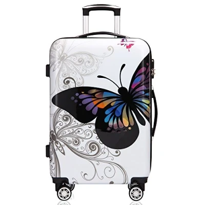 Afbeelding van Monzana Hardcase Koffer Vlinder XL Polycarbonaat 89L 75x49x29cm