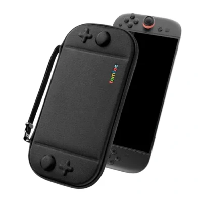 Afbeelding van tomtoc Slim Draagtas voor Nieuwe Nintendo Switch 2 (2025), Beschermende Hoes Case Harde Draagbare Reisdraagtas met Origineel octrooi, Etui Console 12 spelkaarten, Zwart