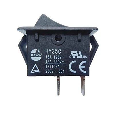 Afbeelding van 2 stuks HY35C KEDU elektrische tuimelschakelaar, pins, 250 V, 12 A, schakelaar met industriële ontsteking