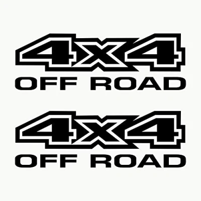 Afbeelding van Autodomy Stickers 4 x All Terrain Off Road Pack met 2 stuks voor de auto (zwart)