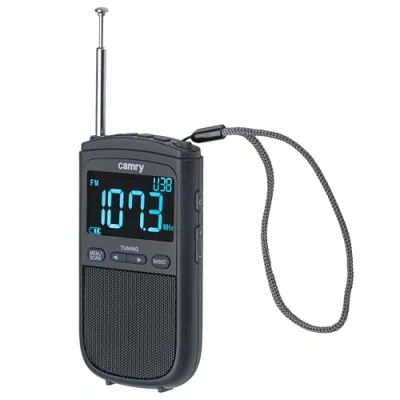 Afbeelding van Camry Interactive solution Portable mini radio CR 1905 Alarm function Black, Radio, Zwart